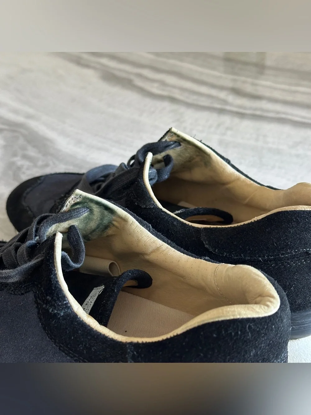 SUVSOLE Japanese Brand Classic Run Vibram Sole Navy Black Suede Sneakers
